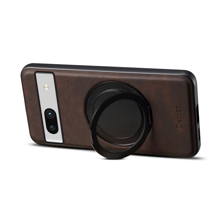 For Google Pixel 7a Denior A14 Skin Feel Rotating Holder MagSafe Phone Case(Brown) - free shipping - PMC TechLife - Order now!