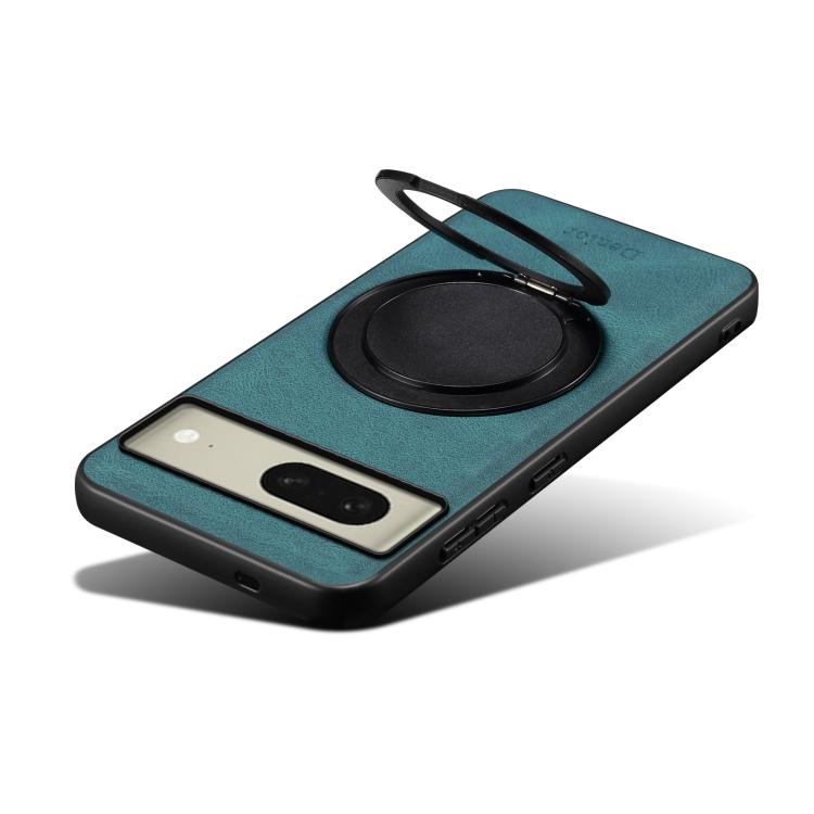 For Google Pixel 8 Denior A14 Skin Feel Rotating Holder MagSafe Phone Case(Blue)