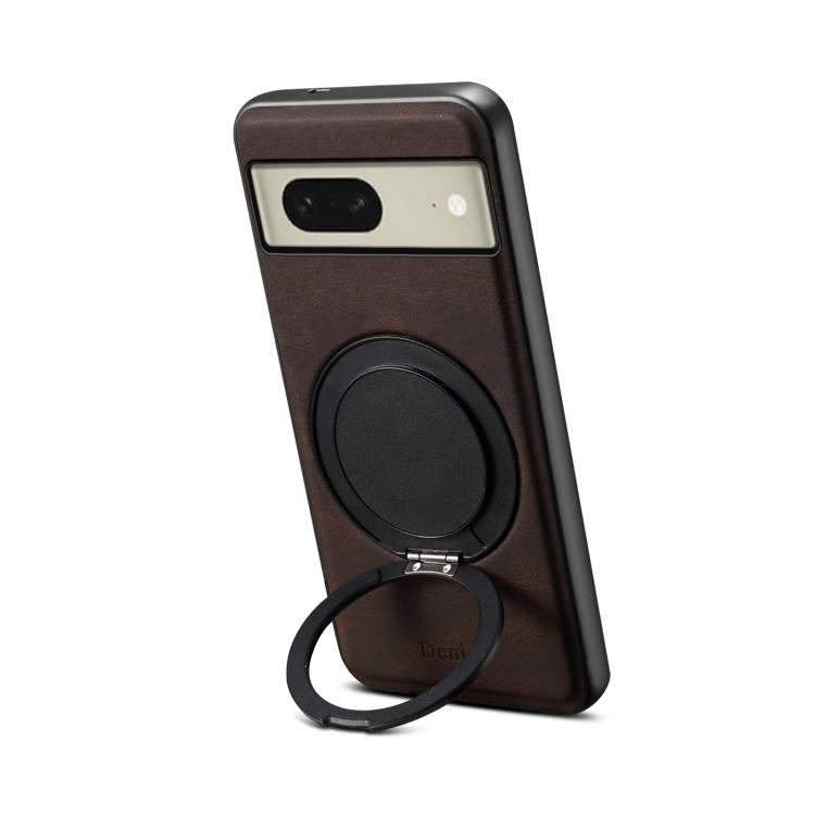 For Google Pixel 8 Denior A14 Skin Feel Rotating Holder MagSafe Phone Case(Brown) - free shipping - PMC TechLife - Order now!