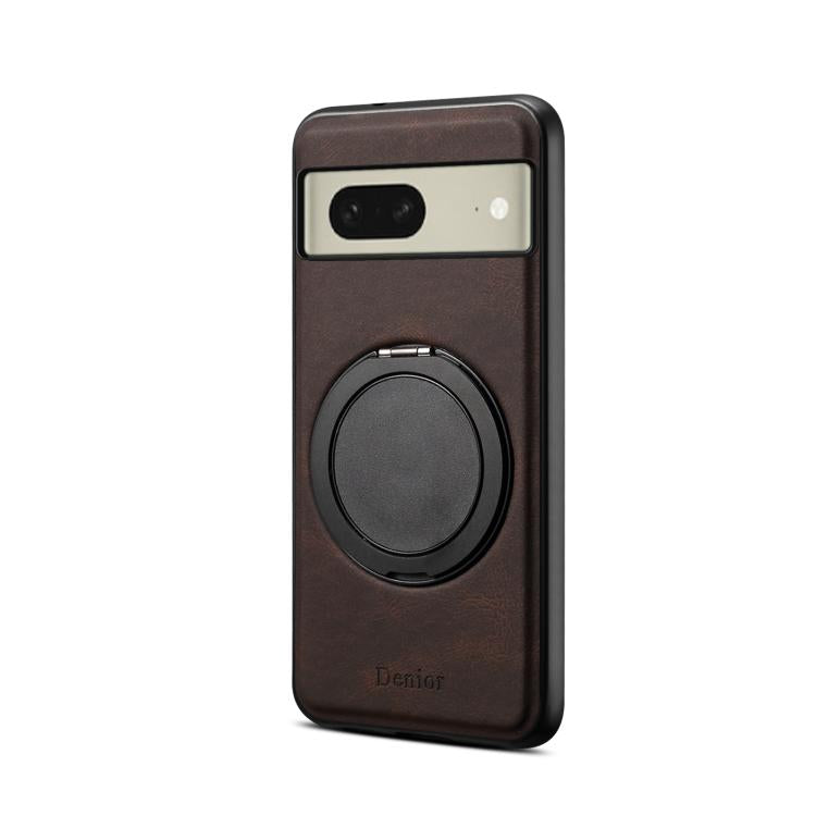 For Google Pixel 8 Denior A14 Skin Feel Rotating Holder MagSafe Phone Case(Brown) - free shipping - PMC TechLife - Order now!