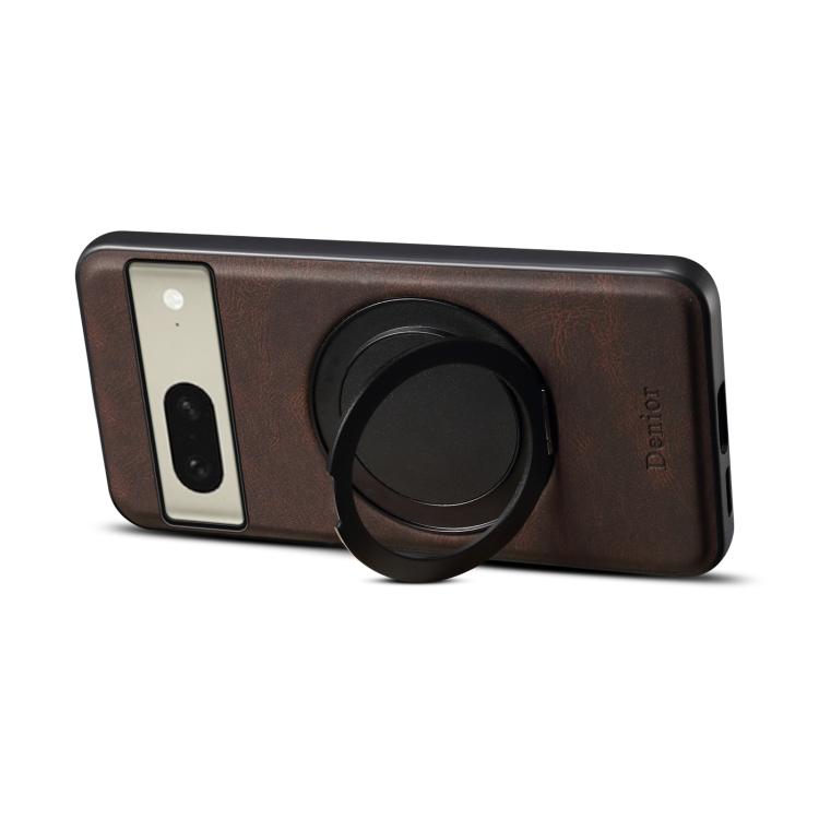 For Google Pixel 8 Denior A14 Skin Feel Rotating Holder MagSafe Phone Case(Brown) - free shipping - PMC TechLife - Order now!