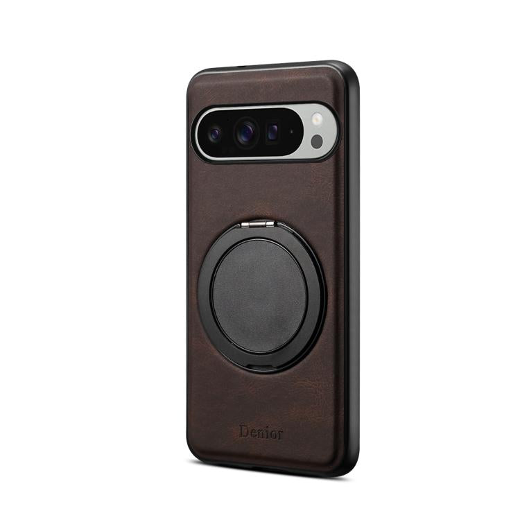 For Google Pixel 9 Pro XL Denior A14 Skin Feel Rotating Holder MagSafe Phone Case(Brown) - free shipping - PMC TechLife - Order now!