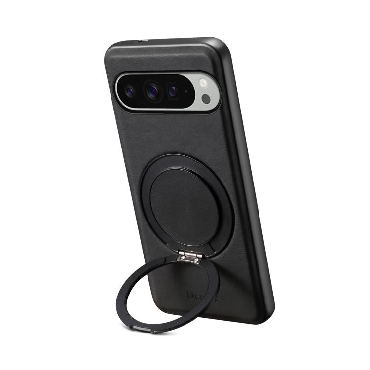 For Google Pixel 9 Pro XL Denior A14 Skin Feel Rotating Holder MagSafe Phone Case(Black) - free shipping - PMC TechLife - Order now!