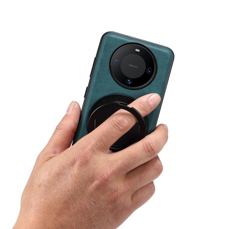 For Huawei Mate 60 Denior A14 Skin Feel Rotating Holder MagSafe Phone Case(Blue) - Huawei Cases by Denior | Online Shopping South Africa | PMC TechLife | Buy Now Pay Later Mobicred
