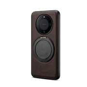 For Huawei Mate 60 Pro / 60 Pro+ Denior A14 Skin Feel Rotating Holder MagSafe Phone Case(Brown)