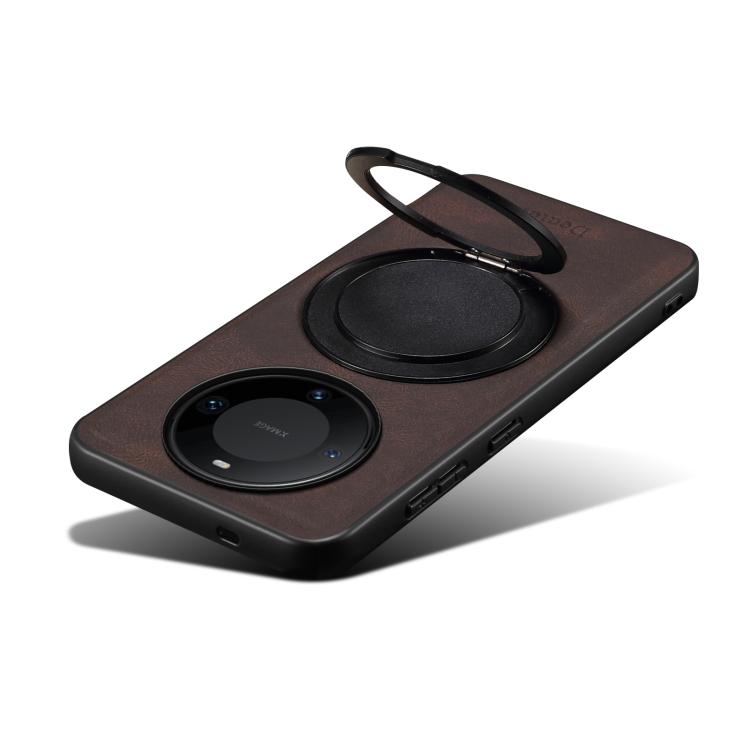 For Huawei Mate 60 Pro / 60 Pro+ Denior A14 Skin Feel Rotating Holder MagSafe Phone Case(Brown) - free shipping - PMC TechLife - Order now!