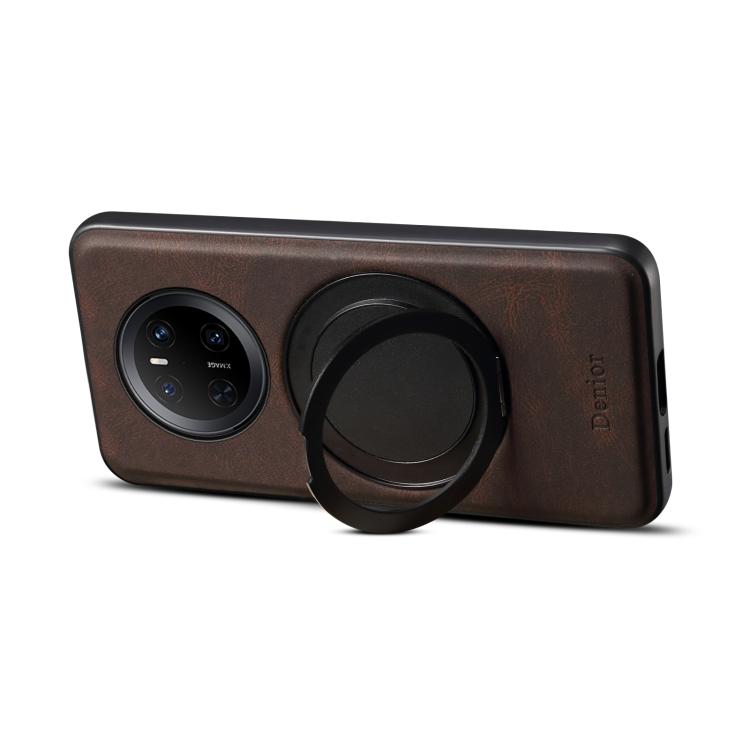 For Huawei Mate 70 Denior A14 Skin Feel Rotating Holder MagSafe Phone Case(Brown) - free shipping - PMC TechLife - Order now!
