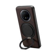 For Huawei Mate 70 Pro / 70 Pro+ Denior A14 Skin Feel Rotating Holder MagSafe Phone Case(Brown)