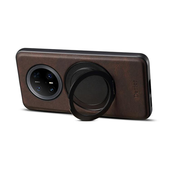 For Huawei Mate 70 Pro / 70 Pro+ Denior A14 Skin Feel Rotating Holder MagSafe Phone Case(Brown)