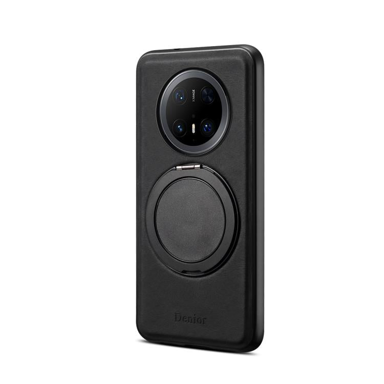 For Huawei Mate 70 Pro / 70 Pro+ Denior A14 Skin Feel Rotating Holder MagSafe Phone Case(Black)