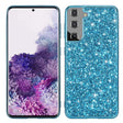 For Samsung Galaxy S25+ 5G Glitter Powder Shockproof TPU Phone Case(Blue) - Galaxy S25+ 5G Cases by PMC Jewellery | Online Shopping South Africa | PMC Jewellery | Buy Now Pay Later Mobicred