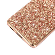 For Samsung Galaxy S25+ 5G Glitter Powder Shockproof TPU Phone Case(Rose Gold)