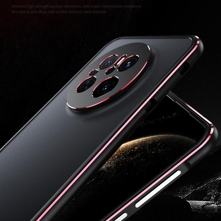 For Huawei Mate 70 Aurora Series Lens Protector + Metal Frame Phone Case(Silver) - Huawei Cases by PMC TechLife | Online Shopping South Africa | PMC TechLife | Buy Now Pay Later Mobicred