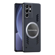 For Samsung Galaxy S25 Ultra 5G All-inclusive Lens Frameless Graphene Cooling Phone Case(Black)