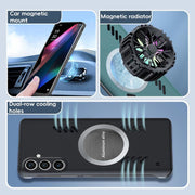 For Samsung Galaxy S25+ 5G All-inclusive Lens Frameless Graphene Cooling Phone Case(Black)