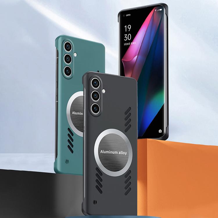 For Samsung Galaxy S24+ 5G All-inclusive Lens Frameless Graphene Cooling Phone Case(Orange) - Galaxy S24+ 5G Cases by PMc TechLife | Online Shopping South Africa | PMc TechLife | Buy Now Pay Later Mobicred