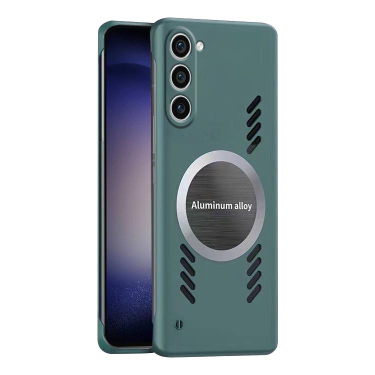 For Samsung Galaxy S23+ 5G All-inclusive Lens Frameless Graphene Cooling Phone Case(Navy Blue) - Galaxy S23+ 5G Cases by PMc TechLife | Online Shopping South Africa | PMc TechLife | Buy Now Pay Later Mobicred