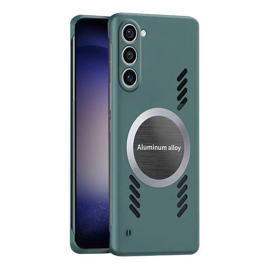 For Samsung Galaxy S23+ 5G All-inclusive Lens Frameless Graphene Cooling Phone Case(Navy Blue) - Galaxy S23+ 5G Cases by PMC Jewellery | Online Shopping South Africa | PMC Jewellery | Buy Now Pay Later Mobicred