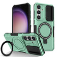 For Samsung Galaxy S25 5G Sliding Camshield MagSafe Holder TPU Hybrid PC Phone Case(Light Blue) - Galaxy S25 5G Cases by PMC TechLife | Online Shopping South Africa | PMC TechLife | Buy Now Pay Later Mobicred