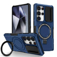 For Samsung Galaxy S25 Ultra 5G Sliding Camshield MagSafe Holder TPU Hybrid PC Phone Case(Royal Blue) - Galaxy S25 Ultra 5G Cases by PMC TechLife | Online Shopping South Africa | PMC TechLife | Buy Now Pay Later Mobicred