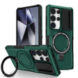 For Samsung Galaxy S25 Ultra 5G Sliding Camshield MagSafe Holder TPU Hybrid PC Phone Case(Deep Green) - Galaxy S25 Ultra 5G Cases by PMC TechLife | Online Shopping South Africa | PMC TechLife | Buy Now Pay Later Mobicred