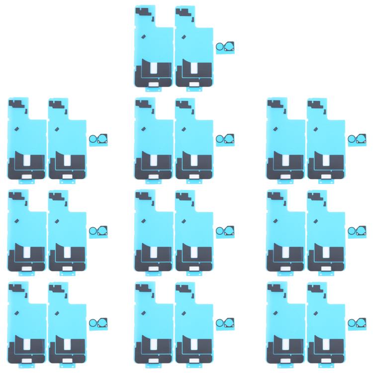 For iPhone 16 Plus 10pcs Back Cover Heat Sink Black Sticker with Back Camera Sponge Pads - Back Cover by PMC TechLife | Online Shopping South Africa | PMC TechLife | Buy Now Pay Later Mobicred