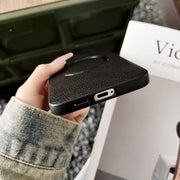 For Samsung Galaxy S25+ 5G CD Magsafe Magnetic Litchi Texture Phone Case(Blue)