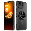 For Asus ROG Phone 8 Pro Rotating Ring Holder TPU Hybrid PC Phone Case(Matte Black) - ASUS Cases by PMC TechLife | Online Shopping South Africa | PMC TechLife | Buy Now Pay Later Mobicred