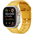 For Apple Watch 46mm / 49mm / 45mm / 44mm Single Nail Dual-Color Multi-hole Silicone Watch Band(Yellow) - free shipping - PMc TechLife - Order now!