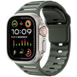 For Apple Watch 46mm / 49mm / 45mm / 44mm Single Nail Dual-Color Multi-hole Silicone Watch Band(Army Green) - free shipping - PMc TechLife - Order now!