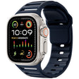 For Apple Watch 46mm / 49mm / 45mm / 44mm Single Nail Dual-Color Multi-hole Silicone Watch Band(Midnight Color) - free shipping - PMc TechLife - Order now!