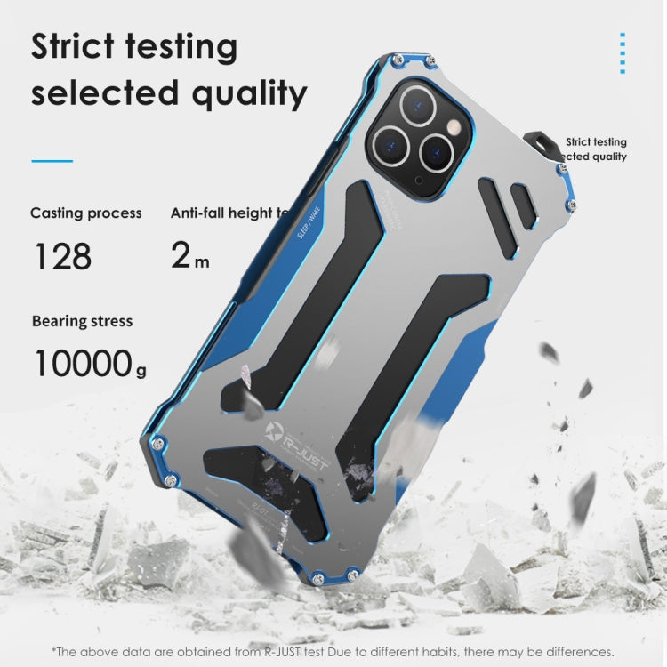 For iPhone 12 Pro Max R-JUST Shockproof Armor Metal Protective Case(Black) - free shipping - PMC Jewellery - Order now!