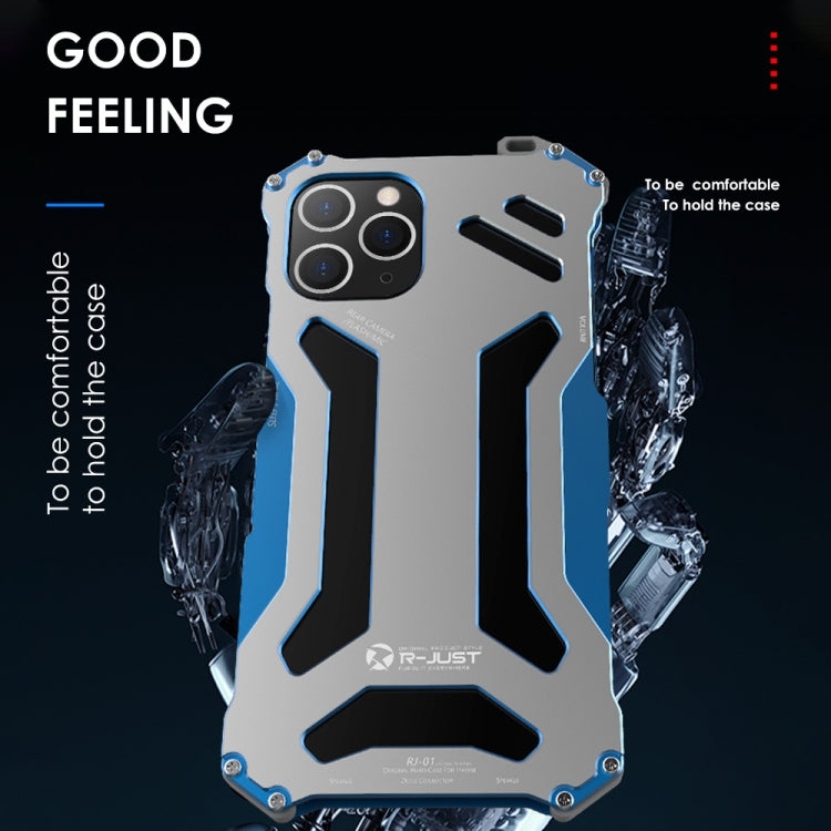 For iPhone 12 Pro Max R-JUST Shockproof Armor Metal Protective Case(Black) - free shipping - PMC Jewellery - Order now!
