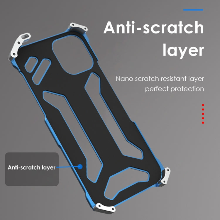 For iPhone 12 Pro Max R-JUST Shockproof Armor Metal Protective Case(Black) - free shipping - PMC Jewellery - Order now!