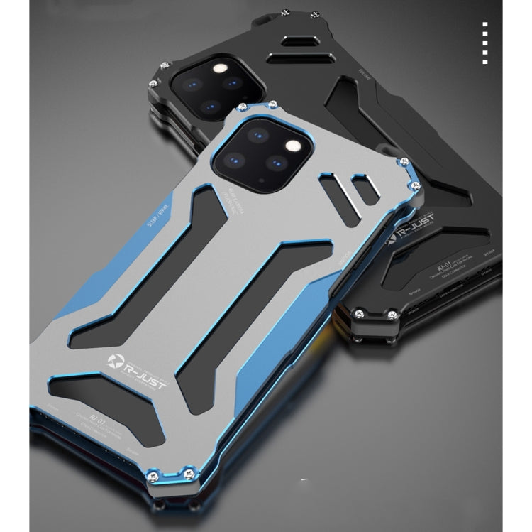 For iPhone 12 Pro Max R-JUST Shockproof Armor Metal Protective Case(Black) - free shipping - PMC Jewellery - Order now!
