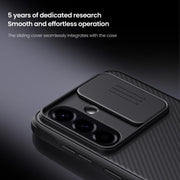 For Samsung Galaxy A56 5G NILLKIN Black Mirror Pro Series Camshield PC Phone Case(Black)