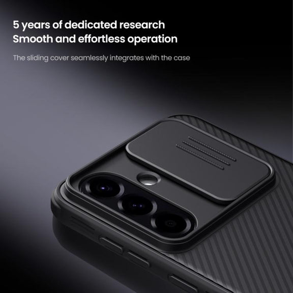For Samsung Galaxy A56 5G NILLKIN Black Mirror Pro Series Camshield PC Phone Case(Black)