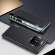 For Huawei Mate X5 Plain Leather Embossed MagSafe Magnetic Phone Leather Case(Black) - Huawei Cases by PMC TechLife | Online Shopping South Africa | PMC TechLife | Buy Now Pay Later Mobicred