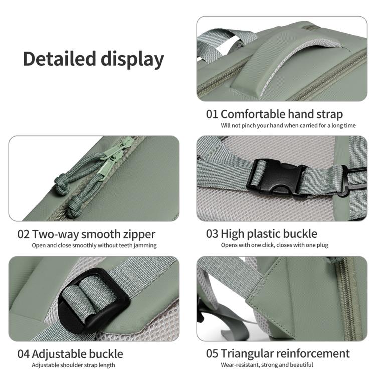 P960 Large Capacity Water Resistant Fashionable Backpack(Black) - Backpack by PMC TechLife | Online Shopping South Africa | PMC TechLife | Buy Now Pay Later Mobicred