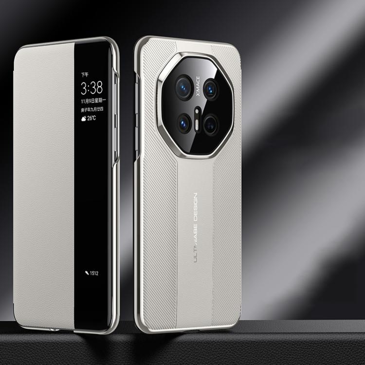 For Huawei Mate 70 Pro / 70 Pro+ Smart View Window Imitation Ultimate Design Phone Case(White) - Huawei Cases by PMC TechLife | Online Shopping South Africa | PMC TechLife | Buy Now Pay Later Mobicred