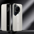 For Huawei Pura 70 Ultra Smart View Window Imitation Ultimate Design Phone Case(White) - Huawei Cases by PMC TechLife | Online Shopping South Africa | PMC TechLife | Buy Now Pay Later Mobicred