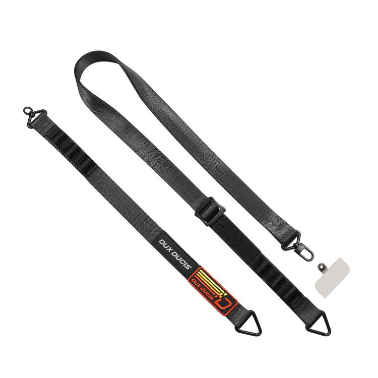 DUX DUCIS Outdoor Series Nylon Adjustable Crossbody Phone Lanyard(Black) - Lanyards & Wrist Straps by DUX DUCIS | Online Shopping South Africa | PMc TechLife | Buy Now Pay Later Mobicred