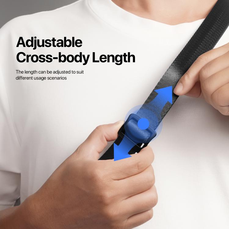 DUX DUCIS Outdoor Series Nylon Adjustable Crossbody Phone Lanyard(Black) - Lanyards & Wrist Straps by DUX DUCIS | Online Shopping South Africa | PMc TechLife | Buy Now Pay Later Mobicred