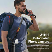 DUX DUCIS Outdoor Series Nylon Adjustable Crossbody Phone Lanyard(Black)