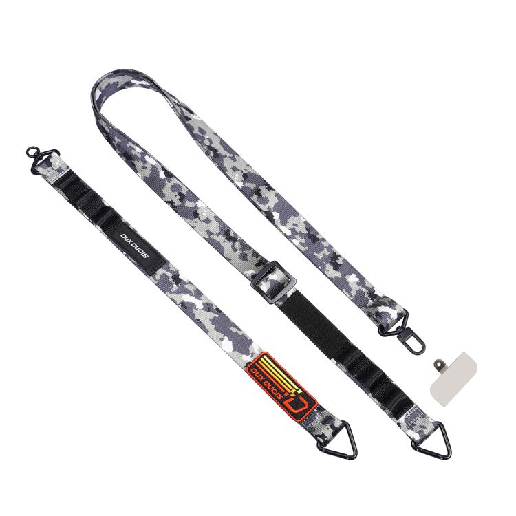 DUX DUCIS Outdoor Series Nylon Adjustable Crossbody Phone Lanyard(Camouflage Green)