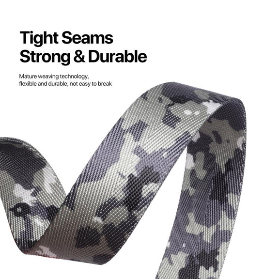 DUX DUCIS Outdoor Series Nylon Adjustable Crossbody Phone Lanyard(Camouflage Green)
