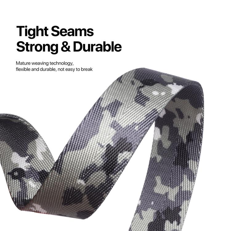 DUX DUCIS Outdoor Series Nylon Adjustable Crossbody Phone Lanyard(Camouflage Green)