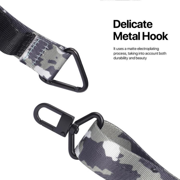 DUX DUCIS Outdoor Series Nylon Adjustable Crossbody Phone Lanyard(Camouflage Green)