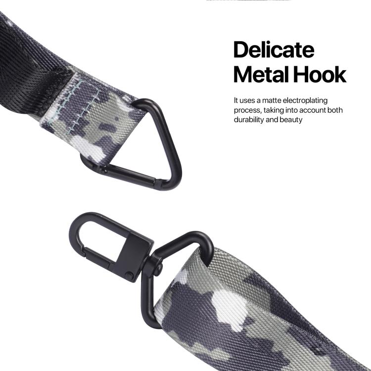 DUX DUCIS Outdoor Series Nylon Adjustable Crossbody Phone Lanyard(Camouflage Green)