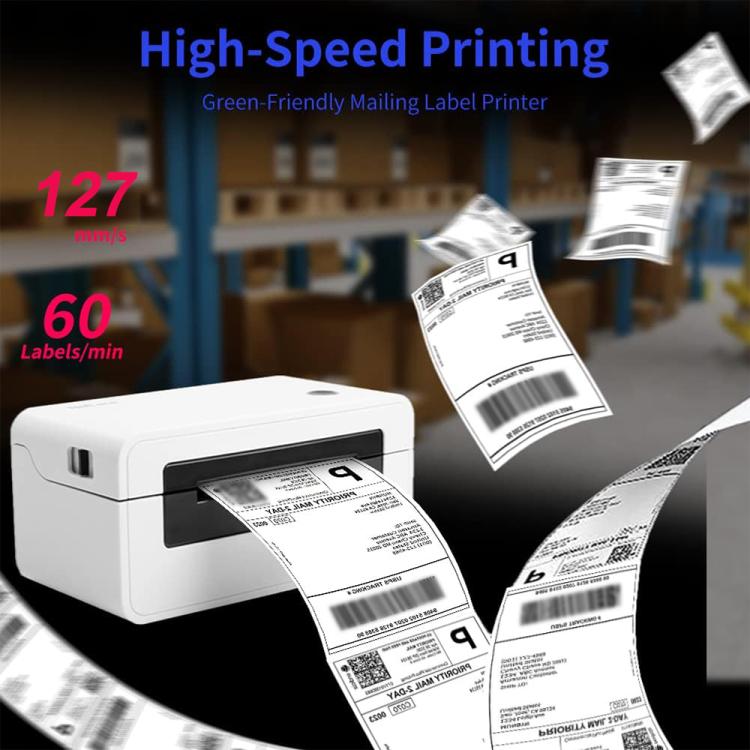 HPRT N41 Computer Version Express Electronic Waybill Printer, Plug:EU Plug(White) - Receipt Printers by PMC TechLife | Online Shopping South Africa | PMC TechLife | Buy Now Pay Later Mobicred